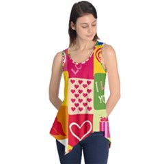 I Love You Doodle Sleeveless Tunic