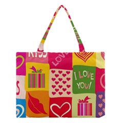 I Love You Doodle Medium Tote Bag by Cemarart