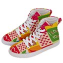 I Love You Doodle Men s Hi-Top Skate Sneakers View2