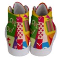 I Love You Doodle Men s Hi-Top Skate Sneakers View4