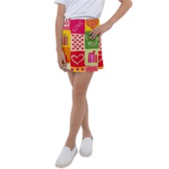 I Love You Doodle Kids  Tennis Skirt