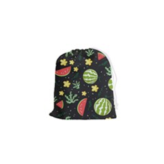 Watermelon Doodle Pattern Drawstring Pouch (xs)