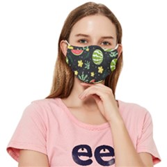 Watermelon Doodle Pattern Fitted Cloth Face Mask (adult) by Cemarart
