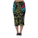 Keep Smiing Doodle Midi Pencil Skirt View2