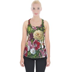 Parrot Painting Flower Art Piece Up Tank Top by Cemarart