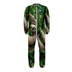 Sloth In Jungle Art Animal Fantasy Onepiece Jumpsuit (kids)