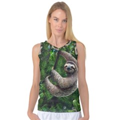 Sloth In Jungle Art Animal Fantasy Women s Basketball Tank Top