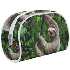 Sloth In Jungle Art Animal Fantasy Make Up Case (large) by Cemarart