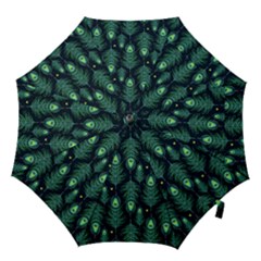 Peacock Pattern Hook Handle Umbrellas (Medium)