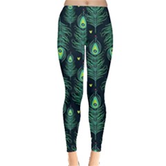 Peacock Pattern Everyday Leggings 