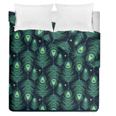 Peacock Pattern Duvet Cover Double Side (Queen Size)