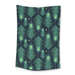 Peacock Pattern Small Tapestry by Cemarart