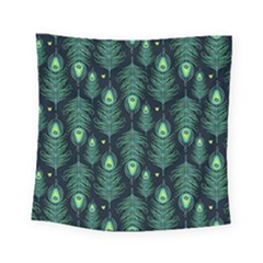 Peacock Pattern Square Tapestry (Small)