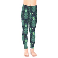 Peacock Pattern Kids  Leggings