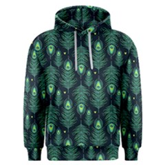 Peacock Pattern Men s Overhead Hoodie