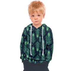 Peacock Pattern Kids  Overhead Hoodie