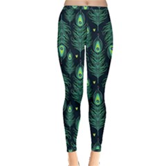 Peacock Pattern Inside Out Leggings