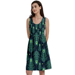 Peacock Pattern Classic Skater Dress