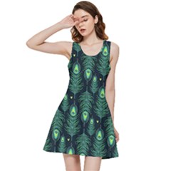 Peacock Pattern Inside Out Racerback Dress