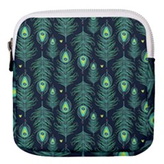 Peacock Pattern Mini Square Pouch