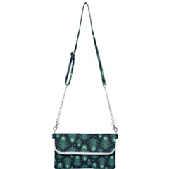 Peacock Pattern Mini Crossbody Handbag