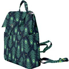 Peacock Pattern Buckle Everyday Backpack