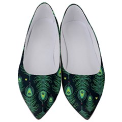 Peacock Pattern Women s Low Heels