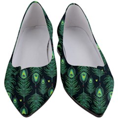 Peacock Pattern Women s Block Heels 