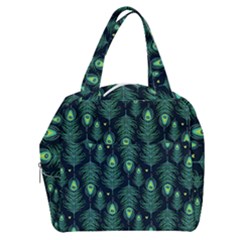 Peacock Pattern Boxy Hand Bag