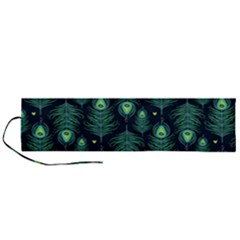 Peacock Pattern Roll Up Canvas Pencil Holder (L)