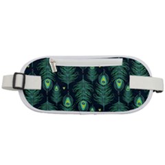 Peacock Pattern Rounded Waist Pouch