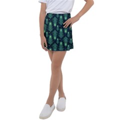 Peacock Pattern Kids  Tennis Skirt