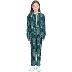 Peacock Pattern Kids  Tracksuit