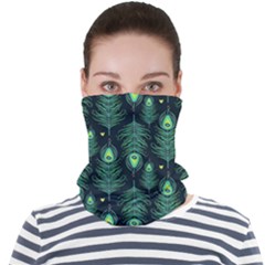 Peacock Pattern Face Seamless Bandana (Adult)