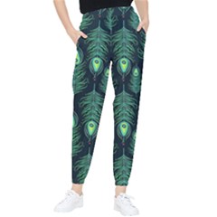 Peacock Pattern Women s Tapered Pants