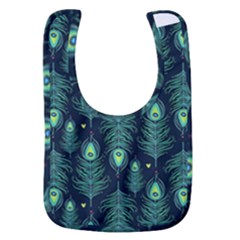 Peacock Pattern Baby Bib