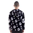 Jack Print, White, Before, Plain, Black, Simple, Christmas Men s Hooded Windbreaker View2