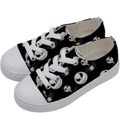 Jack Print, White, Before, Plain, Black, Simple, Christmas Kids  Low Top Canvas Sneakers by nateshop