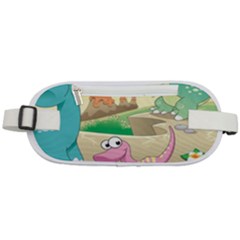 Kids Mural Cartoon Dinosaur Rounded Waist Pouch by nateshop