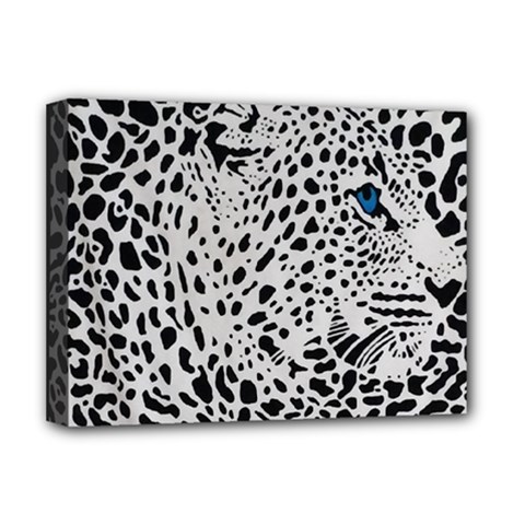 Leopard In Art, Animal, Graphic, Illusion Deluxe Canvas 16  X 12  (stretched)  by nateshop