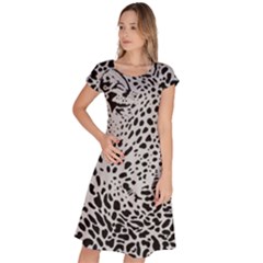 Leopard In Art, Animal, Graphic, Illusion Classic Short Sleeve Dress by nateshop