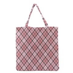 Pink Burberry, Abstract Grocery Tote Bag by nateshop
