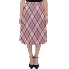 Pink Burberry, Abstract Classic Midi Skirt by nateshop