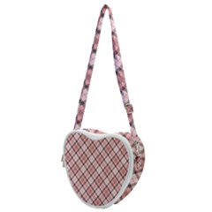 Pink Burberry, Abstract Heart Shoulder Bag by nateshop