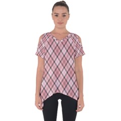 Pink Burberry, Abstract Cut Out Side Drop T-shirt by nateshop