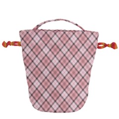 Pink Burberry, Abstract Drawstring Bucket Bag by nateshop