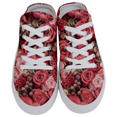 Pink Roses, Flowers, Love, Nature Half Slippers