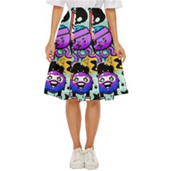 Cartoon Graffiti, Art, Black, Colorful Classic Short Skirt by nateshop