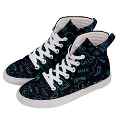 Cartoon, Skull, Dark, Dead Women s Hi-top Skate Sneakers by nateshop