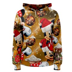 Cartoons, Disney, Merry Christmas, Minnie Women s Pullover Hoodie by nateshop